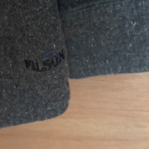 FILSON cotton button up shirt men's size L large charcoal gray thick work casual - Picture 5 of 8